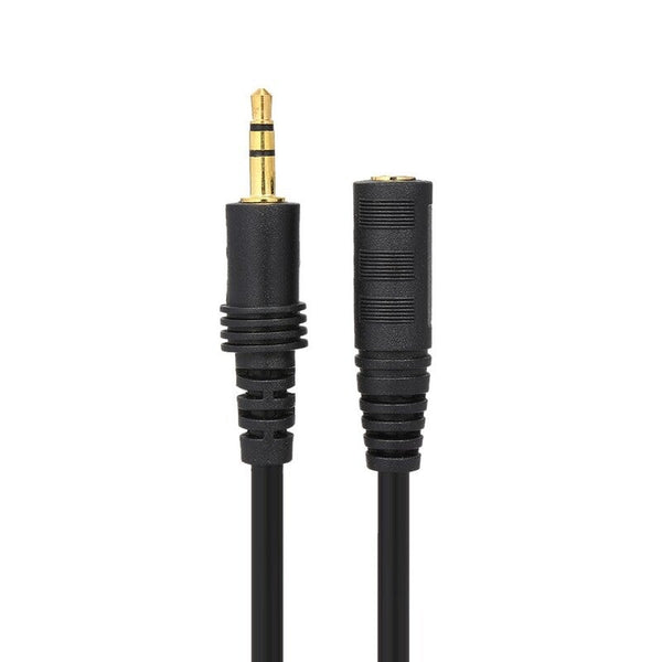 5 Meter Audio Extension Cable 3.5Mm Jack Male To Female Aux Extender Cord For Computer Mobile Phones Amplifier Black Cables & Adapters