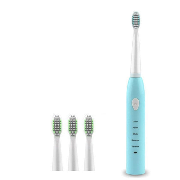 5 Modes Sonic Electric Toothbrush Portable Usb Charging Waterproof Vibration With 4 Brush Heads Electric Toothbrushes
