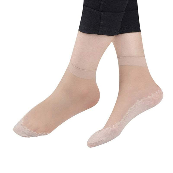 Socks Tights 5 Or 10 Pairs Of Silky Sole Stocking For Women