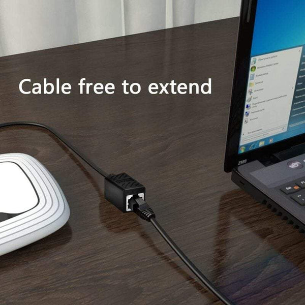 Network Cards Adapters 5 Pack Rj45 Coupler Ethernet Cable Extender Linear For Cat7 Cat6 Cat5e Female To Black Splitters Couplers & Adapters