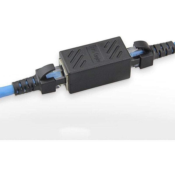 Network Cards Adapters 5 Pack Rj45 Coupler Ethernet Cable Extender Linear For Cat7 Cat6 Cat5e Female To Black Splitters Couplers & Adapters