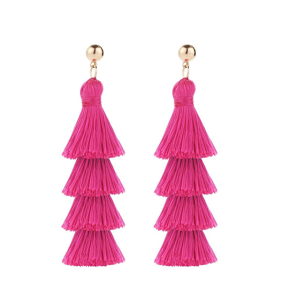 5 Pairs Of Barbie Inspired Earrings Dangling Drop Statement Pink Accessories For Women
