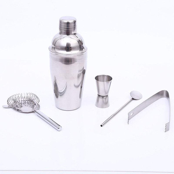 5 Piece Stainless Steel Barware tail Maker Set tail Shakers & Sets