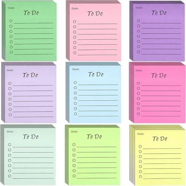 50 Sheets Fluorescent Colour Memo Pads For Stationery And Business Use Sticky Notes