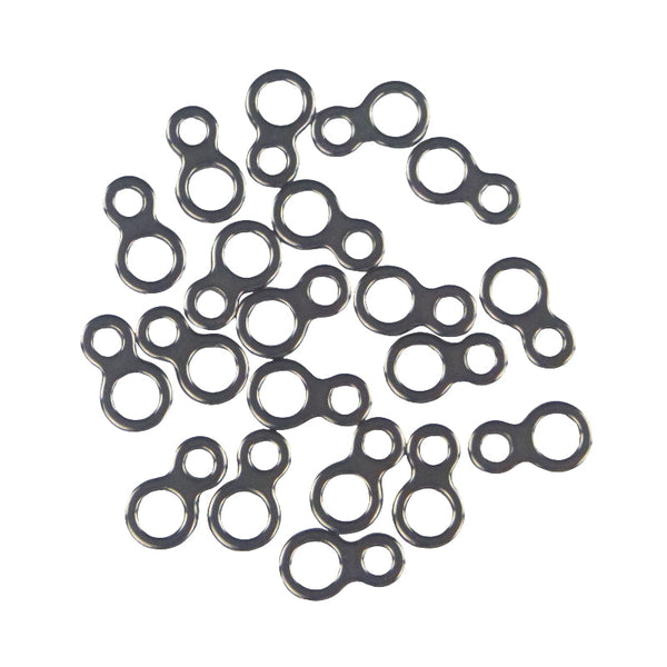 Swimerz 225Kg/500Lb Solid Double Rings 20 Pack Other Tackle & Accessories