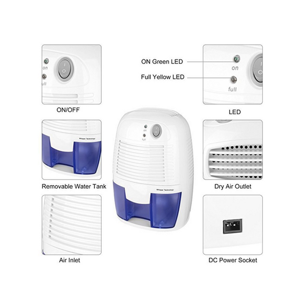 500Ml Dehumidifier Household Small Bedroom Dryer Desiccant Moisture Absorption Machine Dehumidifiers