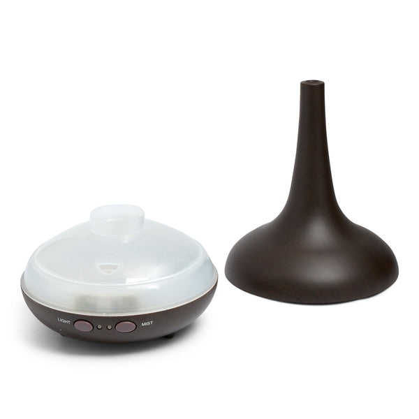 Milano Decor Ultrasonic Aroma Diffuser Dark Wood Grain Color Diffusers