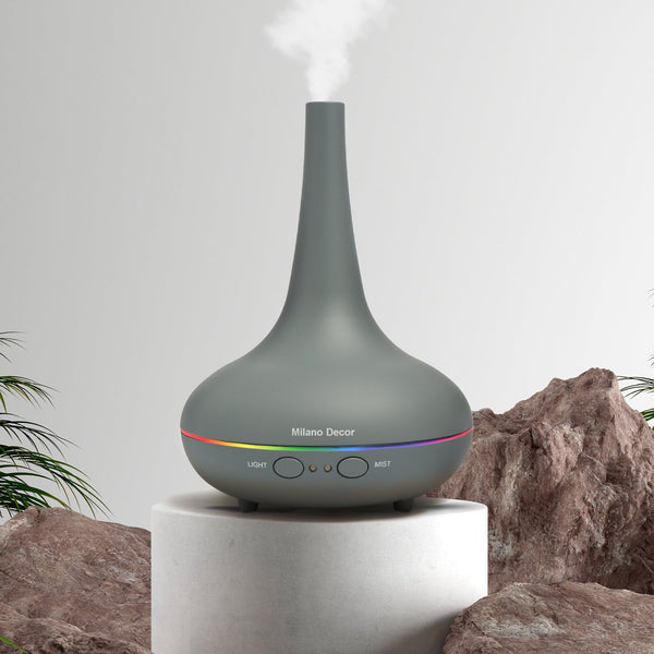 Milano Decor Ultrasonic Aroma Diffuser Matt Grey Colour Diffusers
