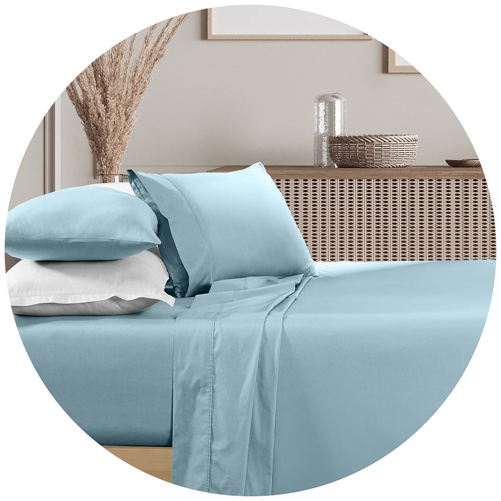 Renee Taylor 1500 Thread Count Cotton Blend Sheet Sets King Mist Sheets