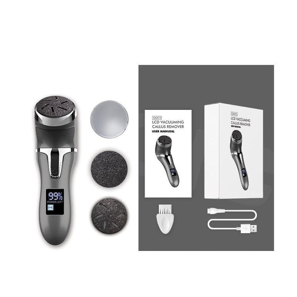 Usb Rechargeable Lcd Digital Display Foot Scrubber Callus Remover Foot Creams & Treatments