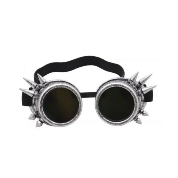 503 Motorcycle Goggles Retro Decorative Glasses Platinum