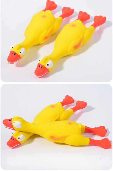 Pet Latex Toy Soft And Durable Squeaky Duck For Small Medium Dogs Dog Toys
