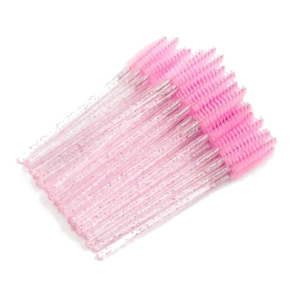 50 Pcs Eyelash Makeup Disposable Mascara Wands Applicator Brushes