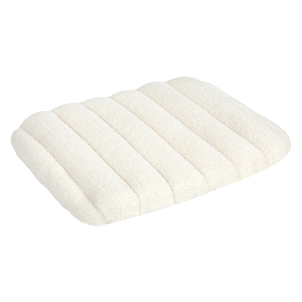 Pawz M Size Orthopedic Dog Bed With Sherpa Plush Removable Cover In White Pet Beds