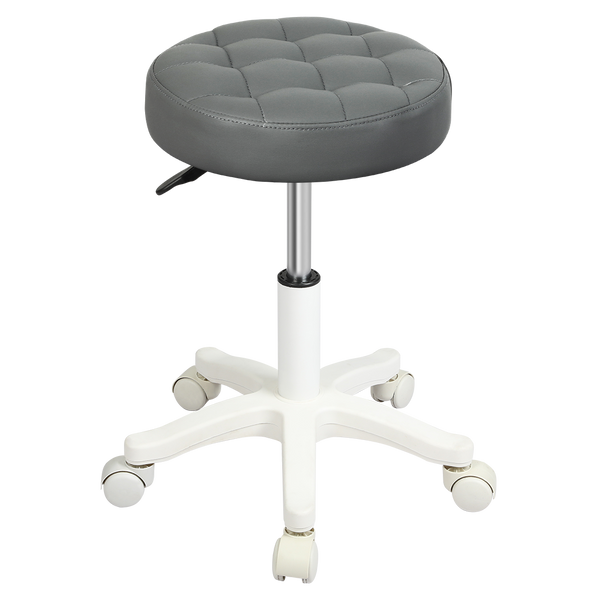 Levede 2X Rolling Bar Stool Swivel Salon Spa Chair Grey Benches Bar Stools