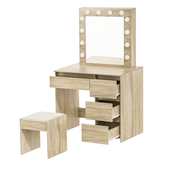 Levede Dressing Table Stool Set Makeup Mirror Led Dressing Tables