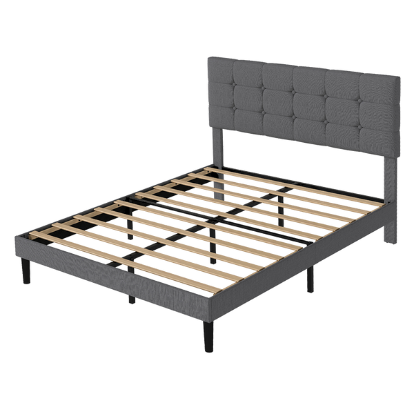Levede Bed Frame Upholstered Platform Mattress Base Queen Queen Bed Frames