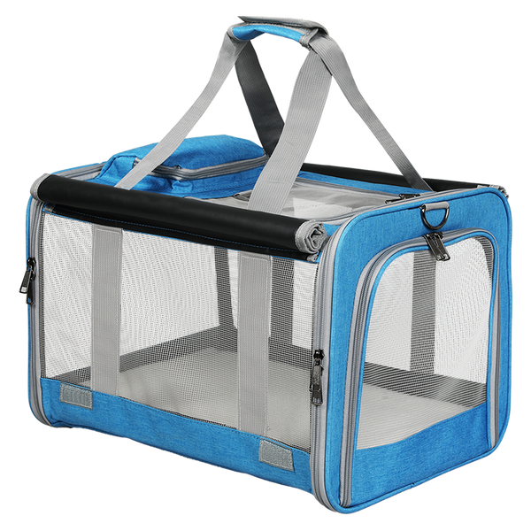 Pawz 3 In 1 Pet Soft Crate Dog Cat Carrier L Size Blue Pet Transport
