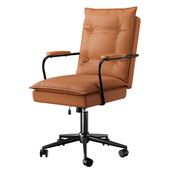 Levede Ergonomic Office Chair Computer Pu Brown Office Chairs