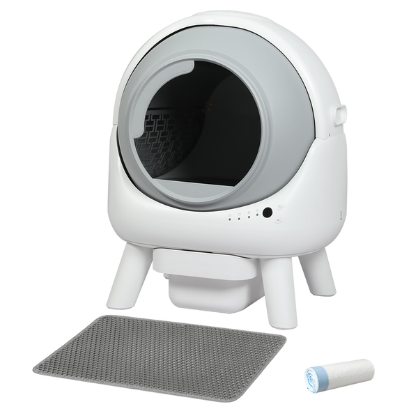 Pawz Smart Self Cleaning Box App Control White Cat Litter