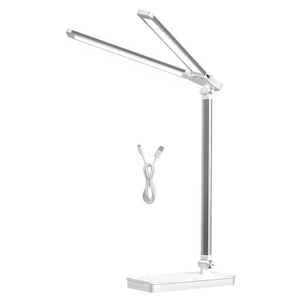 Emitto Double Head Desk Lamp Led Light Eye Caring Usb Lamps