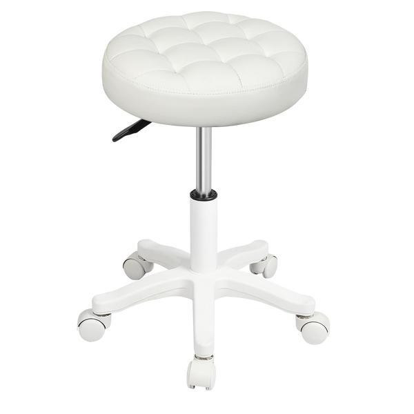 Levede 4X Rolling Bar Stool Swivel Salon Spa Chair Beige Benches Bar Stools