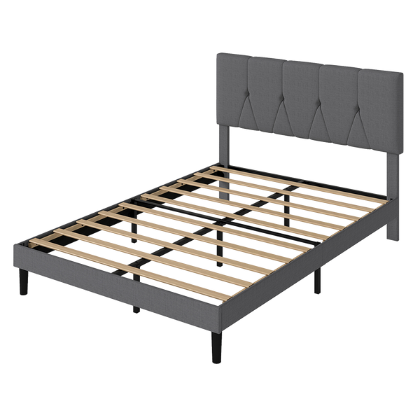 Levede Bed Frame Upholstered Platform Mattress Base Queen Queen Bed Frames