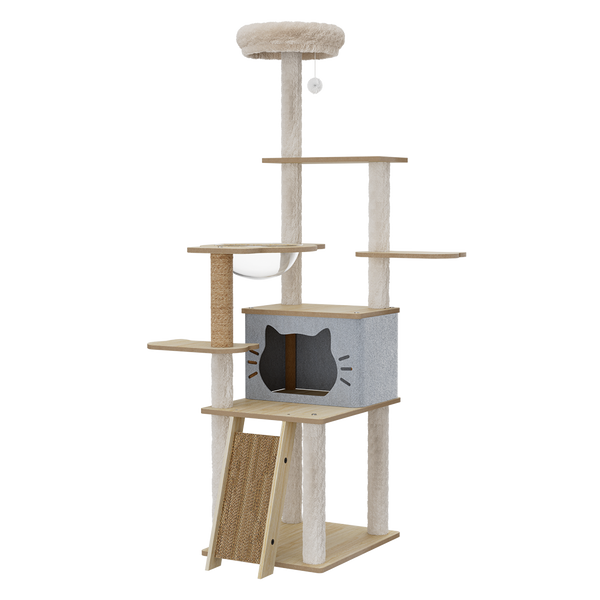 Pawz Cat Tree Tower Large Scratcher Condo House 160Cm Furniture & Scratchers