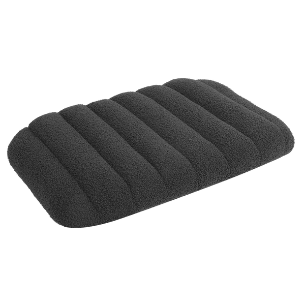 Pawz M Size Orthopedic Dog Bed With Sherpa Plush Removable Cover In Grey Pet Beds