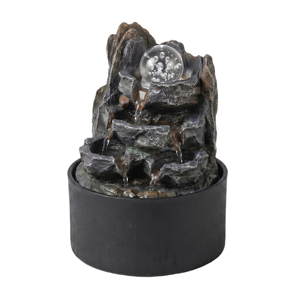 Spector Tabletop Water Fountain 3 Flow Levels Resin Indoor Fountains