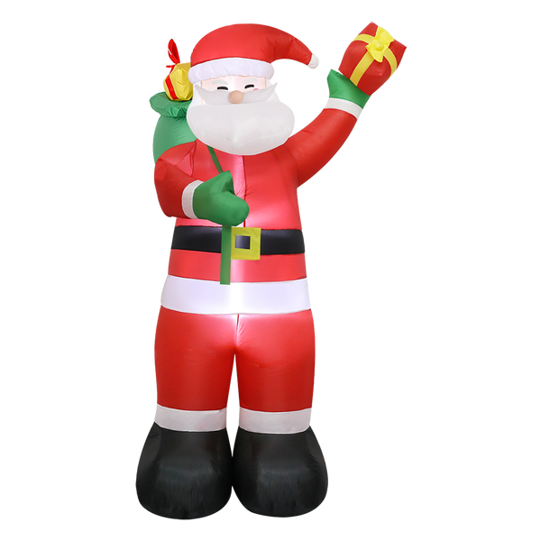 Santaco Inflatable 2.4M Claus Led Christmas Decor Seasonal Decorations