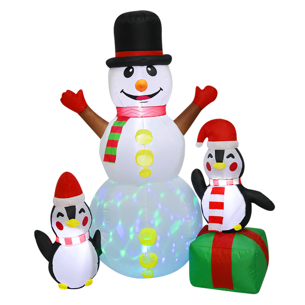Santaco 1.8M Inflatable Christmas Snowman Led Lights Seasonal Decorations