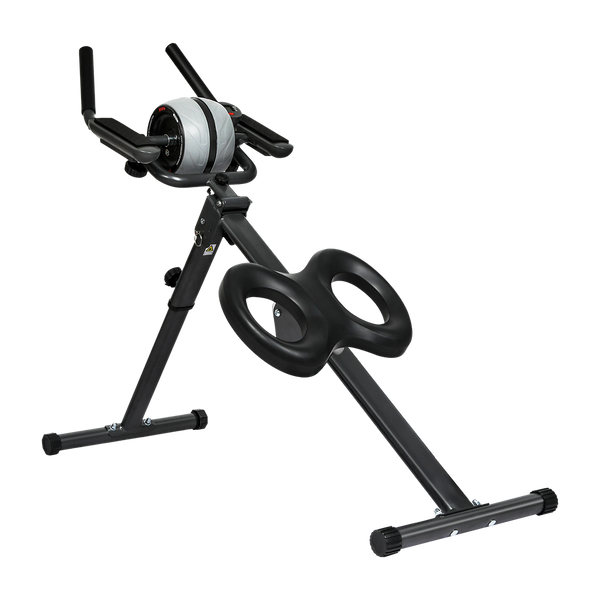 Centra Folding Ab Machine Roller Wheel Workout Mat Abdominal Machines