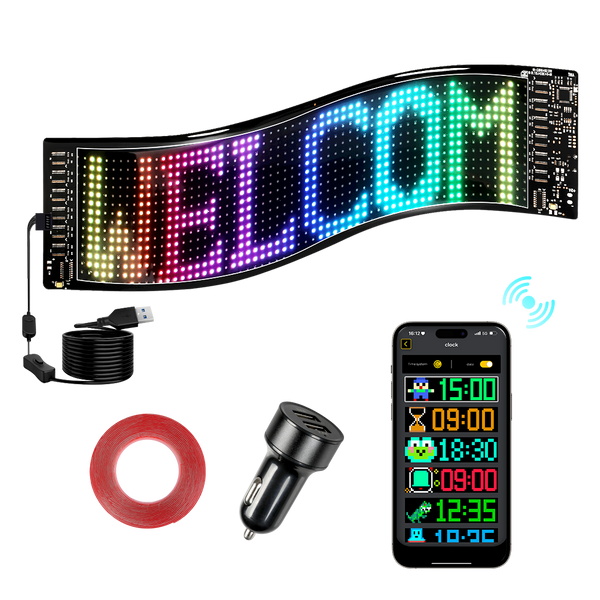 Emitto Programmable Led Sign Led Car Lights