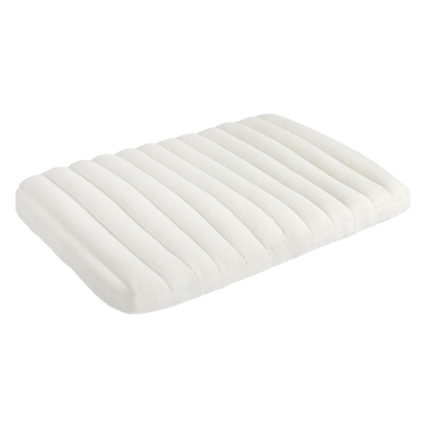 Pawz L Size Orthopedic Dog Bed With Sherpa Plush Removable Cover In White Pet Beds