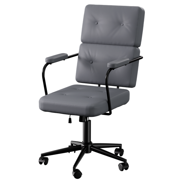 Levede Ergonomic Office Chair Computer Pu Grey Office Chairs