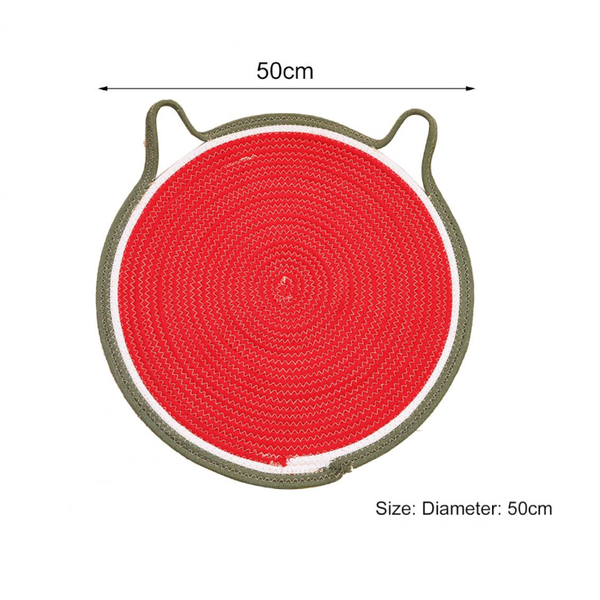 50Cm Round Cotton Flax Cat Scratcher Pet Supplies Furniture & Scratchers
