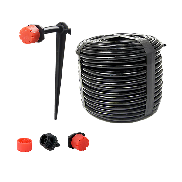 50M Hose Garden Irrigation System Plant Watering Diy Micro Drip Kits Lawn Sprinklers & Sprinkler Heads