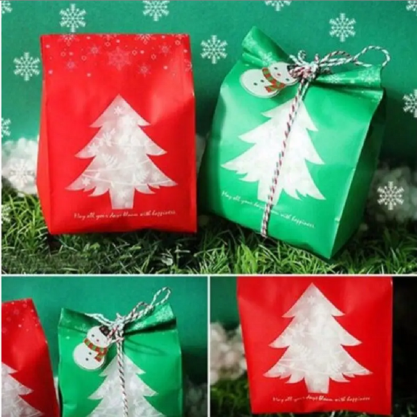 50Pack 1Sets Christmas Paper Candy Box Gift Xmas Party Festive Decoration Supplies Green