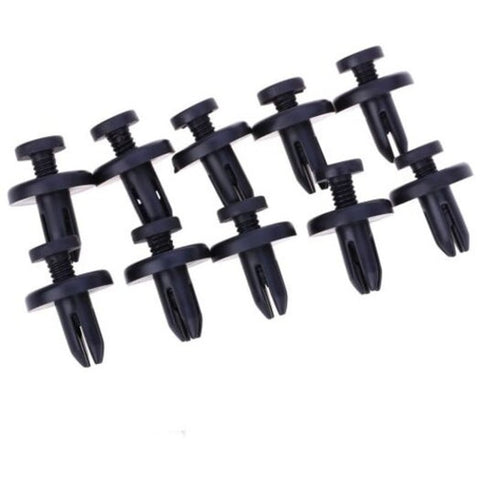 50Pcs 1703 7Mm Car Plastic Fasterner Clips Black Mouldings Trim