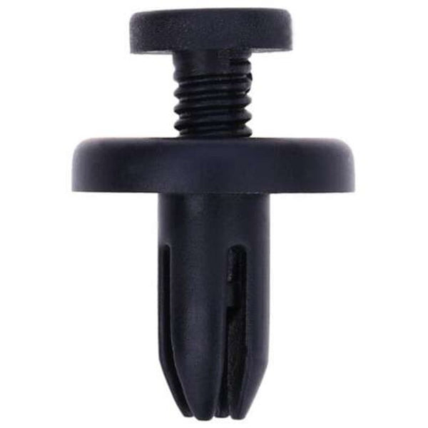 50Pcs 1703 7Mm Car Plastic Fasterner Clips Black Mouldings Trim