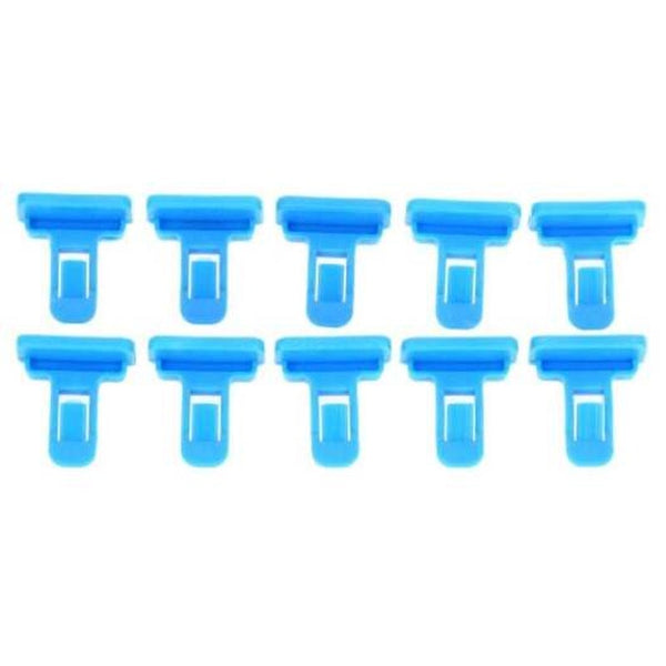 50Pcs Car Plastic Fasterner Clips Sapphire Blue Mouldings Trim
