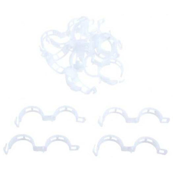 50Pcs Fruit Tree Plant Fixing Clip White Plant Ties & Supports