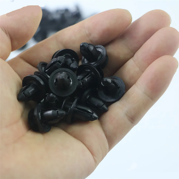 50Pcs 8Mm Auto Fasteners Rivets Clip Car Bumper Door Panel Fender Liner Retainer Bumpers