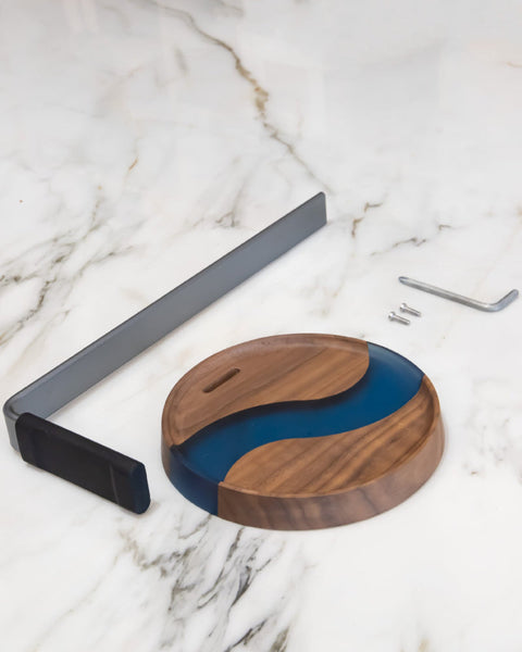 Premium Walnut Wood Real Headphone Stand Wooden Display Rack Gaming Creative Over Ear Hanger Mounts & Holders