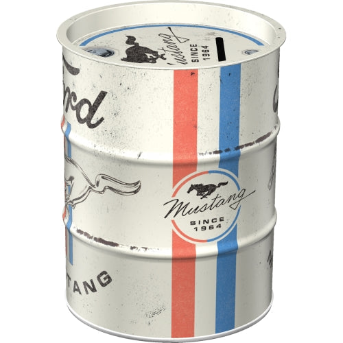 Nostalgic Art Money Box In Steel With Ford Mustang Design And Removable Lid Money Boxes