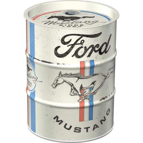 Nostalgic Art Money Box In Steel With Ford Mustang Design And Removable Lid Money Boxes