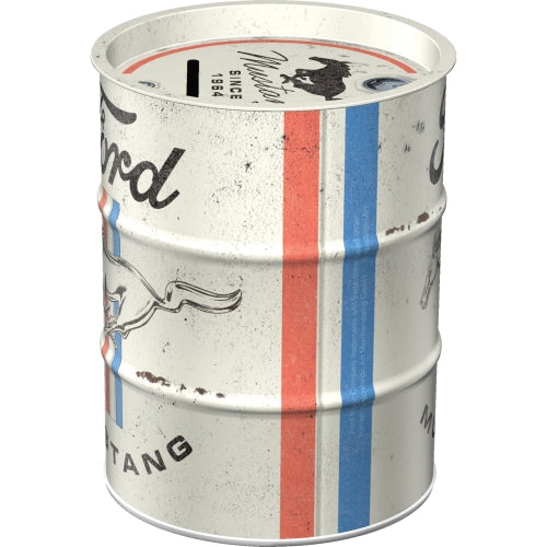Nostalgic Art Money Box In Steel With Ford Mustang Design And Removable Lid Money Boxes