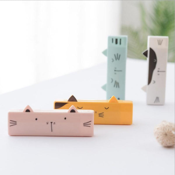 Yellow Cartoon Roller Sticking Device For Pet Hair Dust Remove Dog Lint Removers