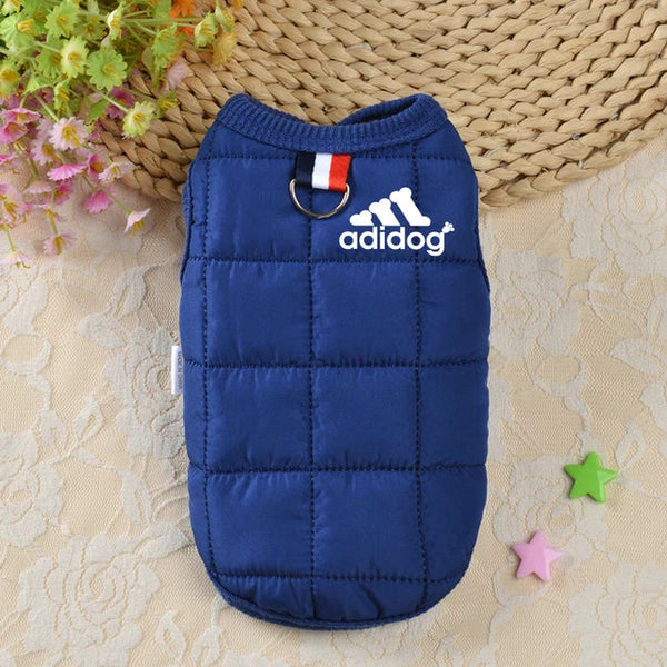 Pet Clothing Winter Thickened Dog Clothes Autumn And New Cotton Padded Jacket Vest Multi Color Waterproof Warm Dog Clothing & Shoes